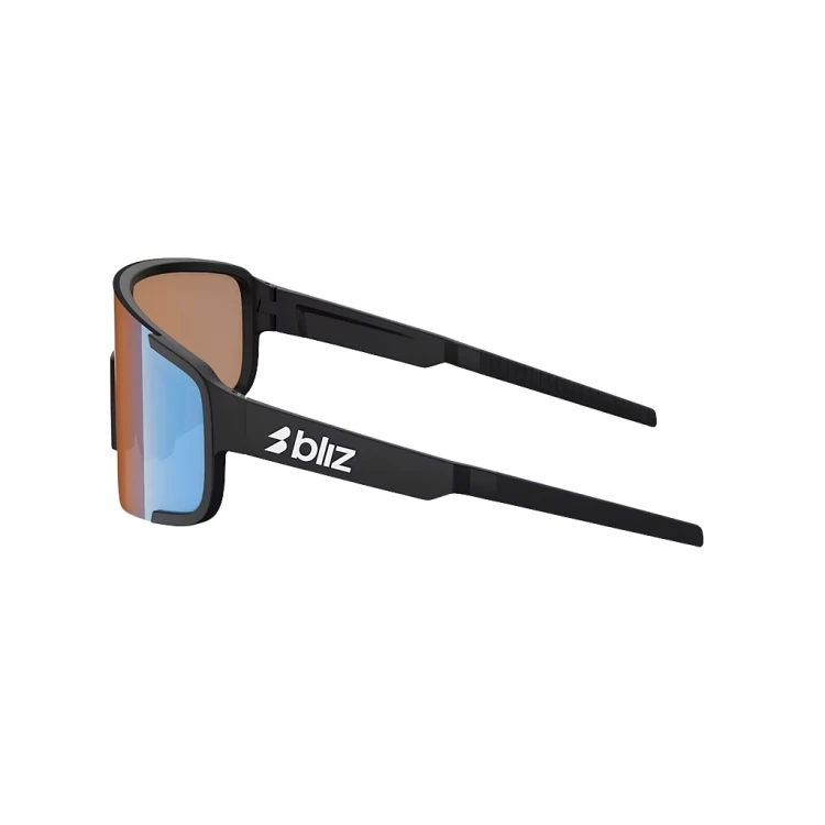 Okulary przeciwsłoneczne Bliz P003 matte black/coral/orange mirror blue