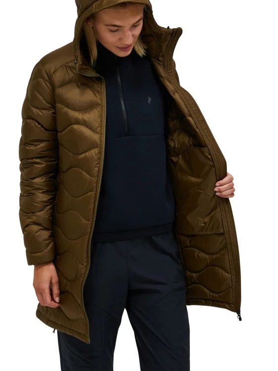Parka damska Peak Performance Helium Down meadow moss