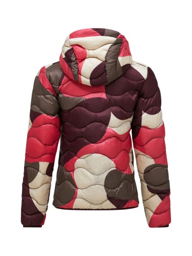 Kurtka puchowa damska Peak Performance Helium AOP Down Hood snowbank