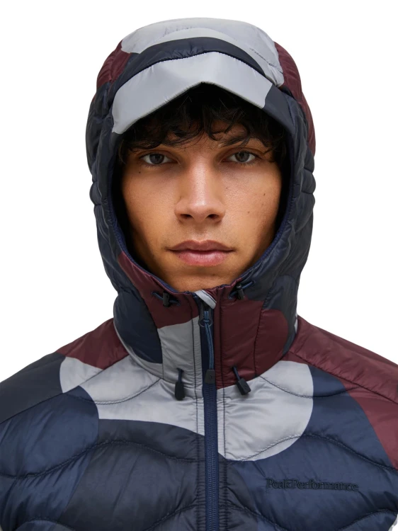 Kurtka puchowa męska Peak Performance Helium AOP Down Hood snowbank