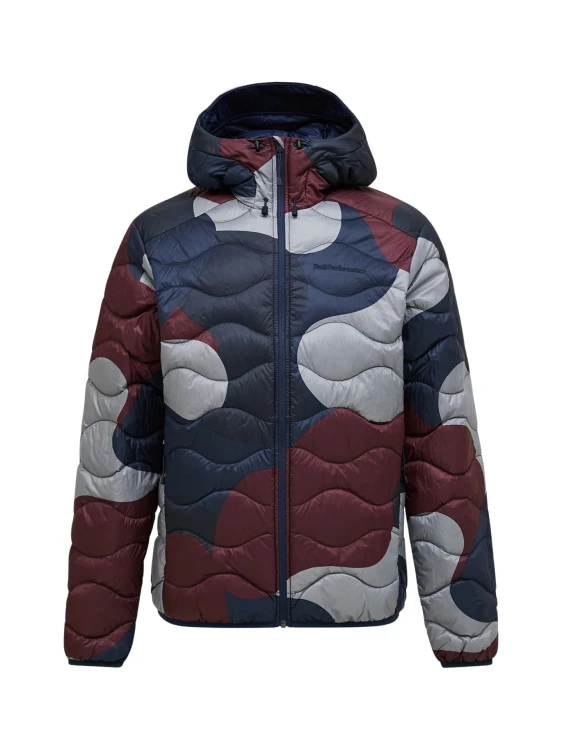 Kurtka puchowa męska Peak Performance Helium AOP Down Hood snowbank