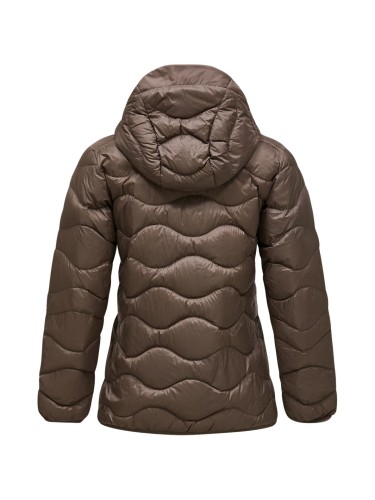 Kurtka puchowa damska Peak Performance Helium Down Hood terrain tan