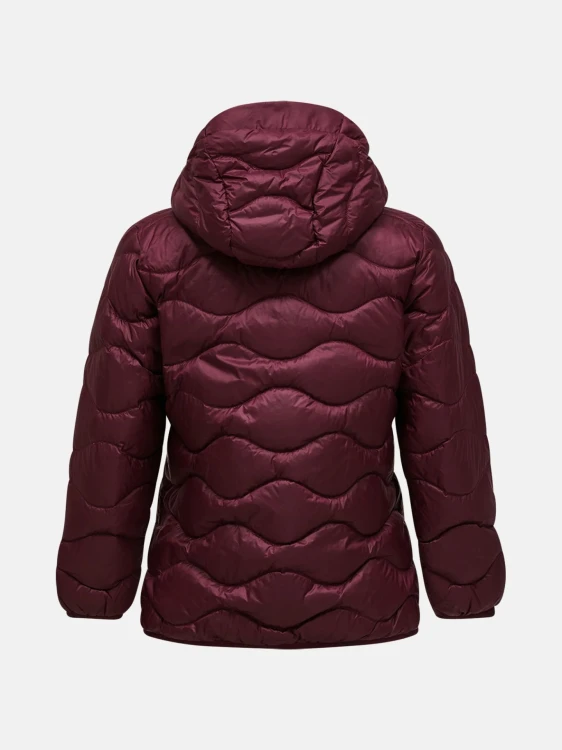 Kurtka puchowa damska Peak Performance Helium Down Hood porto/mountain blush