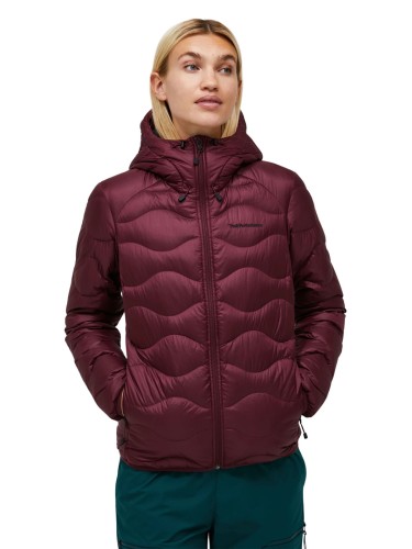 Kurtka puchowa damska Peak Performance Helium Down Hood porto/mountain blush
