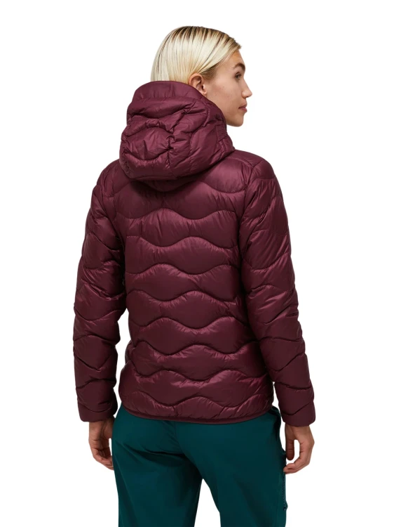 Kurtka puchowa damska Peak Performance Helium Down Hood porto/mountain blush