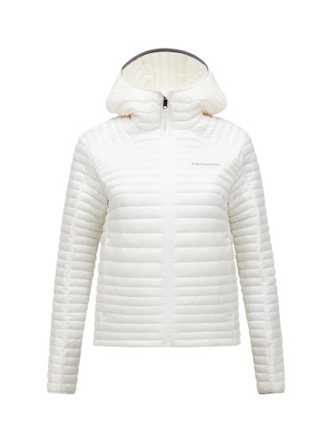 Kurtka puchowa damska Peak Performance Monolight Insulated Hood offwhite