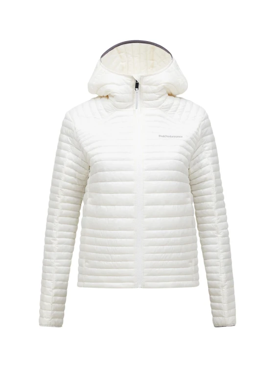 Kurtka puchowa damska Peak Performance Monolight Insulated Hood offwhite