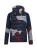 Kurtka męska Peak Performance Helium AOP Down Hybrid Hood snowbank/blue shadow