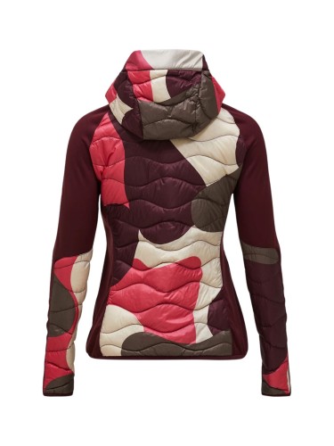 Kurtka damska Peak Performance Helium AOP Down Hybrid Hood snowbank/porto