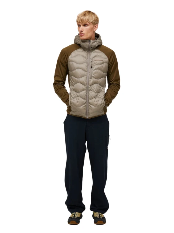 Kurtka puchowa męska Peak Performance Helium Hybrid Down Hood avid beige