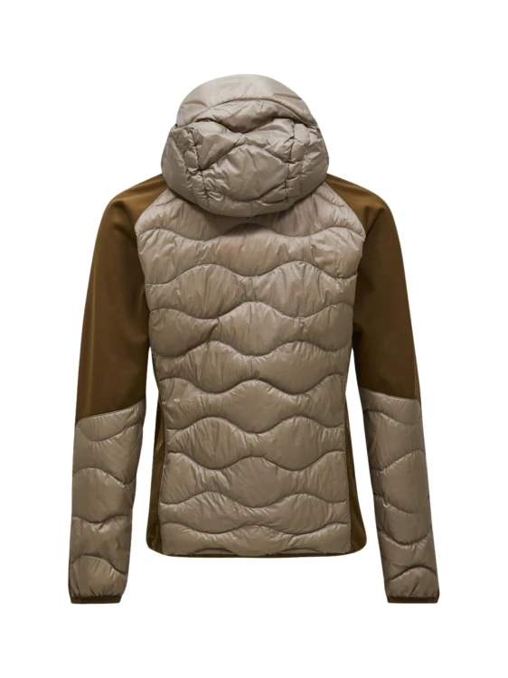Kurtka puchowa męska Peak Performance Helium Hybrid Down Hood avid beige