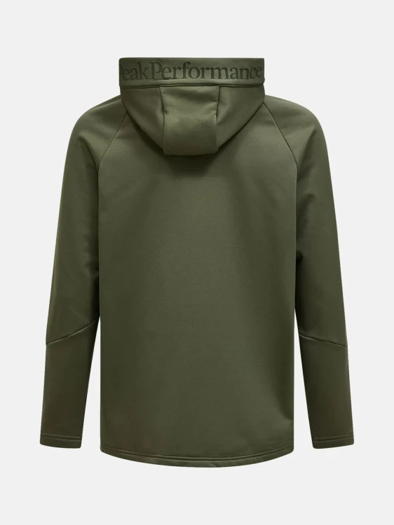Bluza męska Peak Performance Rider Essentials Midlayer Zip Hood pine needle