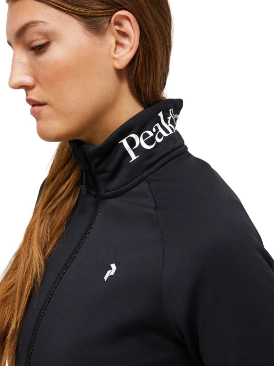 Bluza damska Peak Performance Rider Essentials Midlayer Zip black