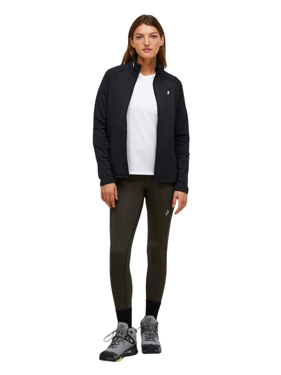 Bluza damska Peak Performance Rider Essentials Midlayer Zip black