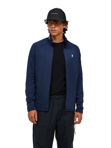 Bluza męska Peak Performance Rider Essentials Midlayer Zip blue shadow