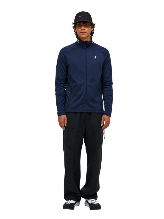 Bluza męska Peak Performance Rider Essentials Midlayer Zip blue shadow