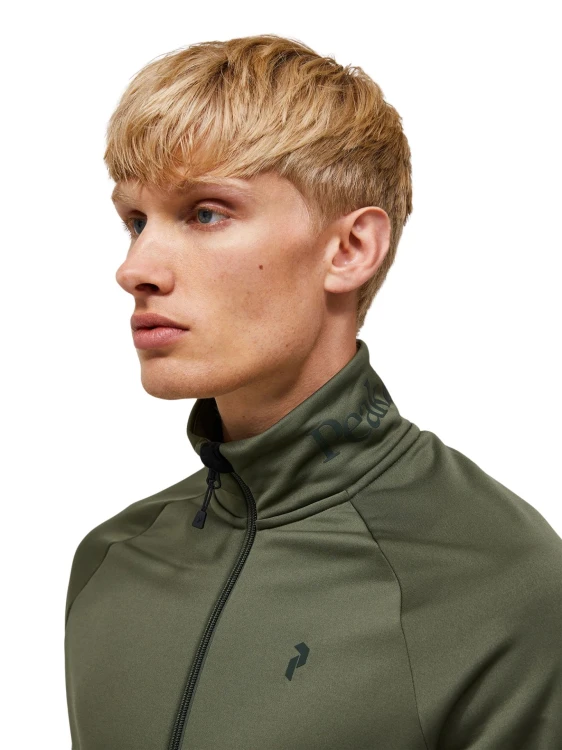 Bluza męska Peak Performance Rider Essentials Midlayer Zip pine needle