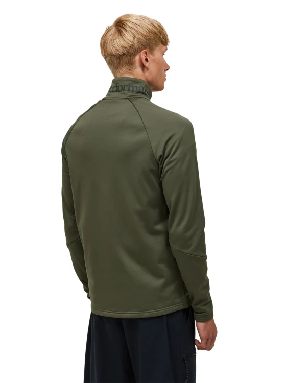 Bluza męska Peak Performance Original Small Logo Zip Hood pine needle