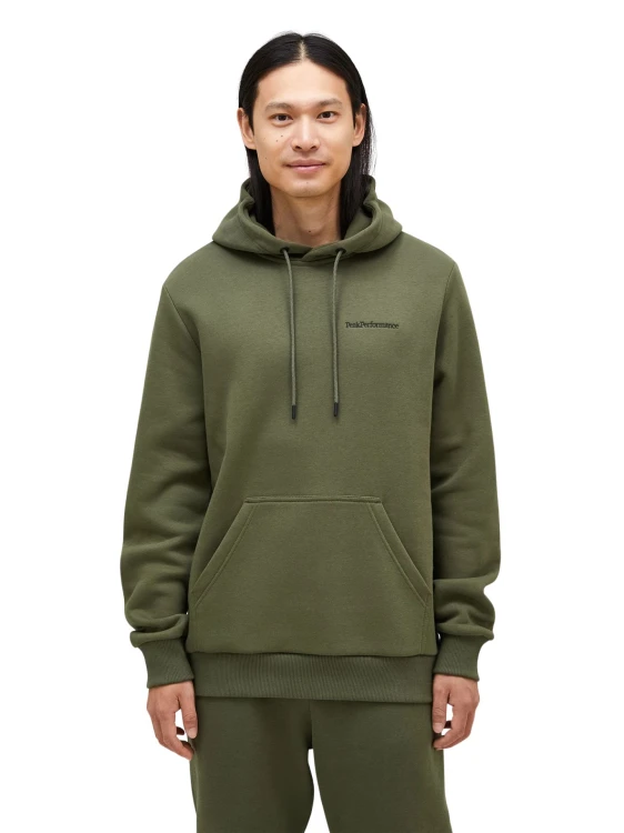 Bluza męska Peak Performance Original Small Logo Hood pine needle