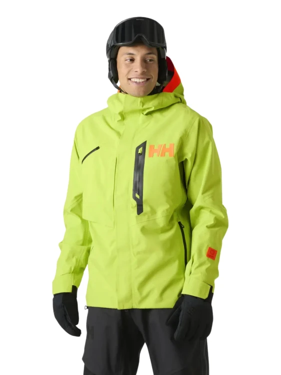 Kurtka narciarska męska Helly Hansen Sogn Patrol Shell luminous green
