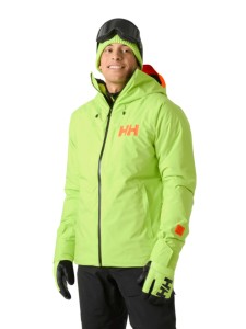 Kurtka narciarska męska Helly Hansen Powderface luminous green