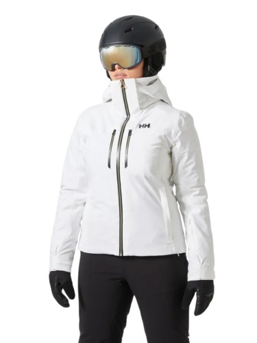 Kurtka narciarska damska Helly Hansen Alphelia Lifaloft white
