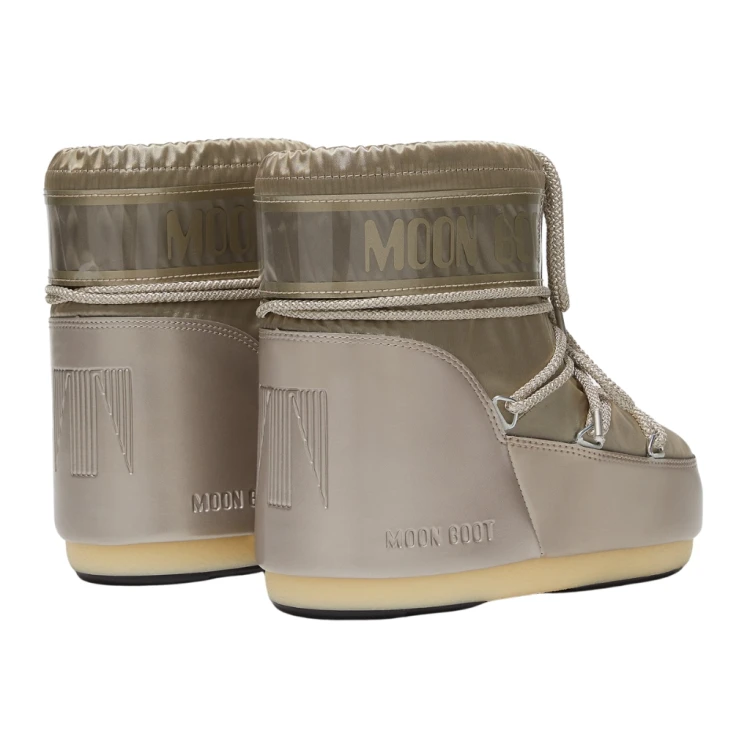 Buty damskie Moon Boot Icon Low Glance Satin platinum