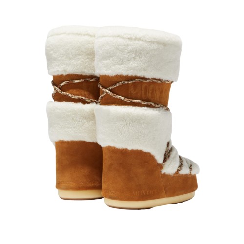 Buty damskie Moon Boot Icon Shearling Cream whisky/off white
