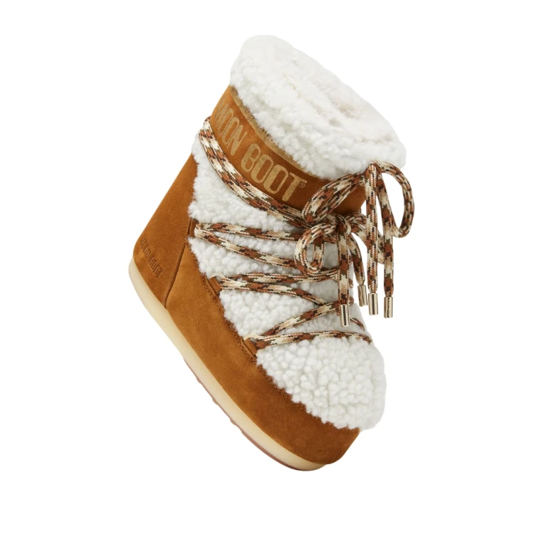 Buty damskie Moon Boot Icon Low Shearling Cream whisky/off white