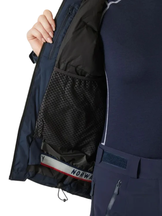 Kurtka narciarska damska Helly Hansen Kvitfjell Race Puffy navy