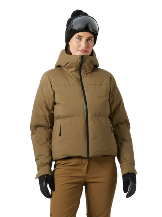 Kurtka narciarska damska Helly Hansen Nora Short Puffy sepia