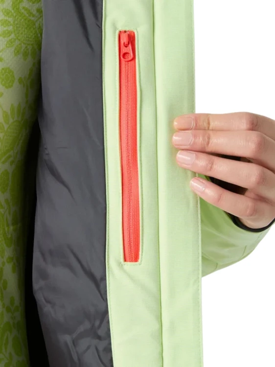Kurtka narciarska damska Helly Hansen Powderqueen 3.0 washed lime
