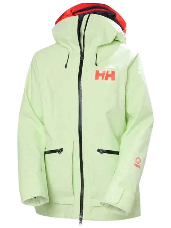 Kurtka narciarska damska Helly Hansen Powderqueen 3.0 washed lime