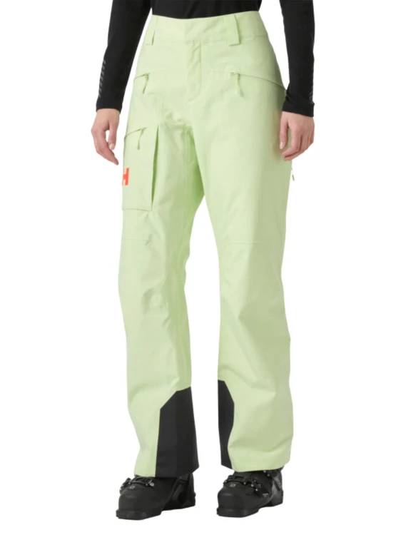 Spodnie narciarskie damskie Helly Hansen Powderqueen washed lime