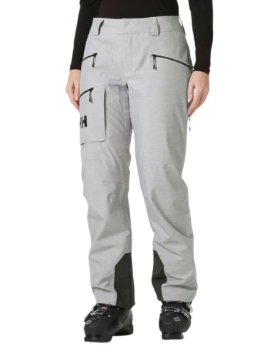 Spodnie narciarskie damskie Helly Hansen Powderqueen grey melange