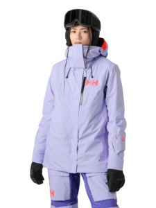 Kurtka narciarska damska Helly Hansen Powshot bright lavender