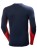 Koszulka termoaktywna męska Helly Hansen Lifa Merino Midweight Crew navy