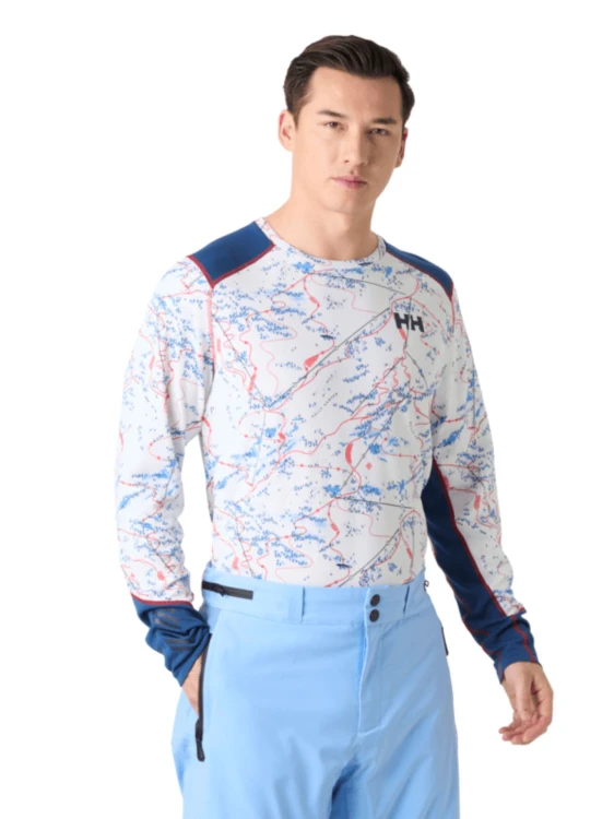 Koszulka termoaktywna męska Helly Hansen Lifa Active Crew white slope