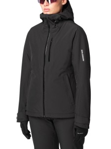 Kurtka narciarska damska Salomon Highland Jacket deep black
