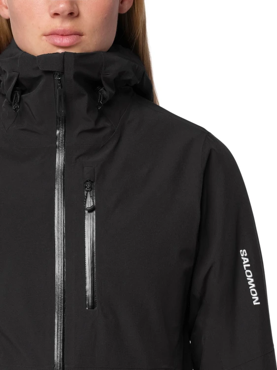 Kurtka narciarska damska Salomon Highland Jacket deep black