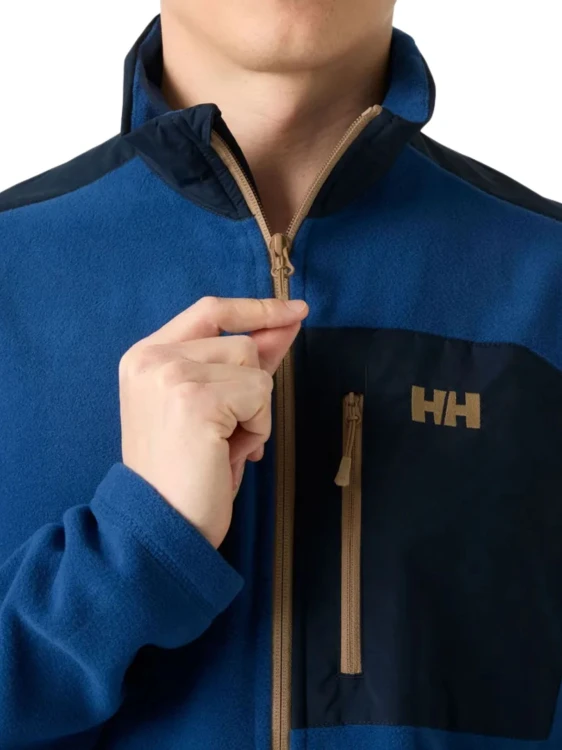 Kurtka męska Helly Hansen Daybreaker Block Microfleece dark blue
