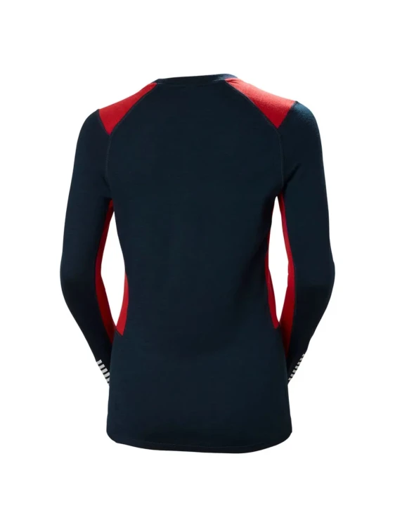 Koszulka termoaktywna damska Helly Hansen Lifa Merino Midweight Crew navy