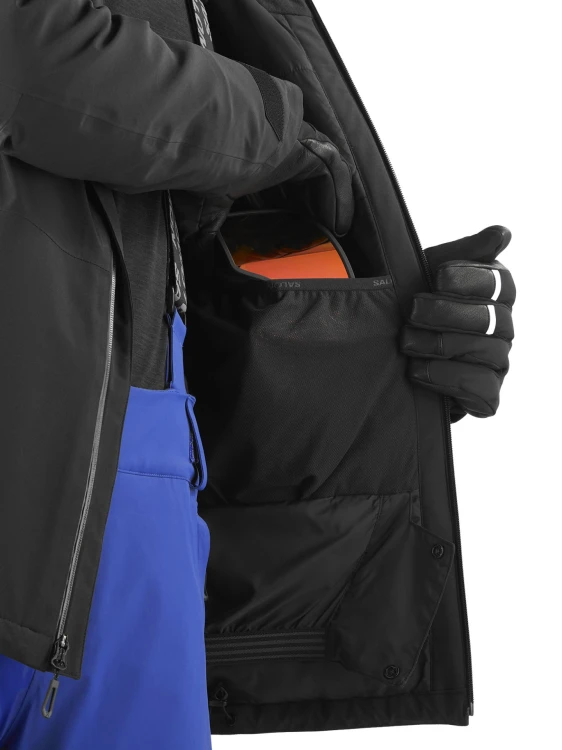 Kurtka narciarska męska Salomon Highland Jacket deep black