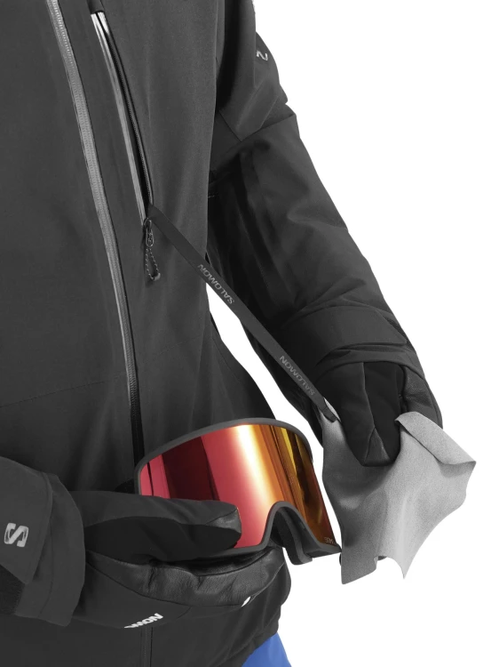 Kurtka narciarska męska Salomon Highland Jacket deep black