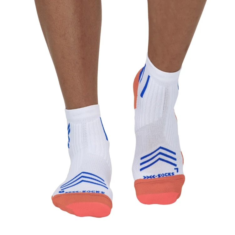 Skarpety X-Socks Run Expert Ankle white/orange/twyce blue