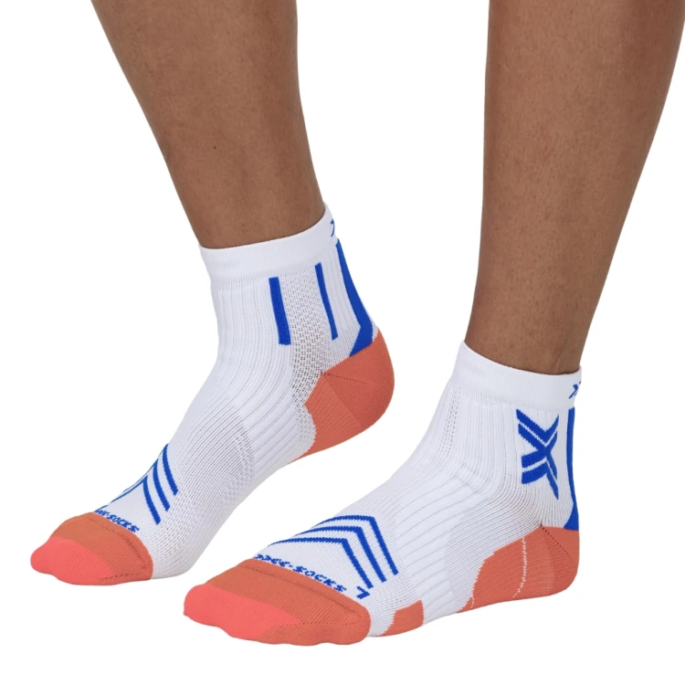 Skarpety X-Socks Run Expert Ankle white/orange/twyce blue