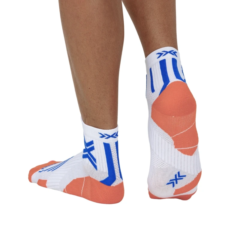Skarpety X-Socks Run Expert Ankle white/orange/twyce blue