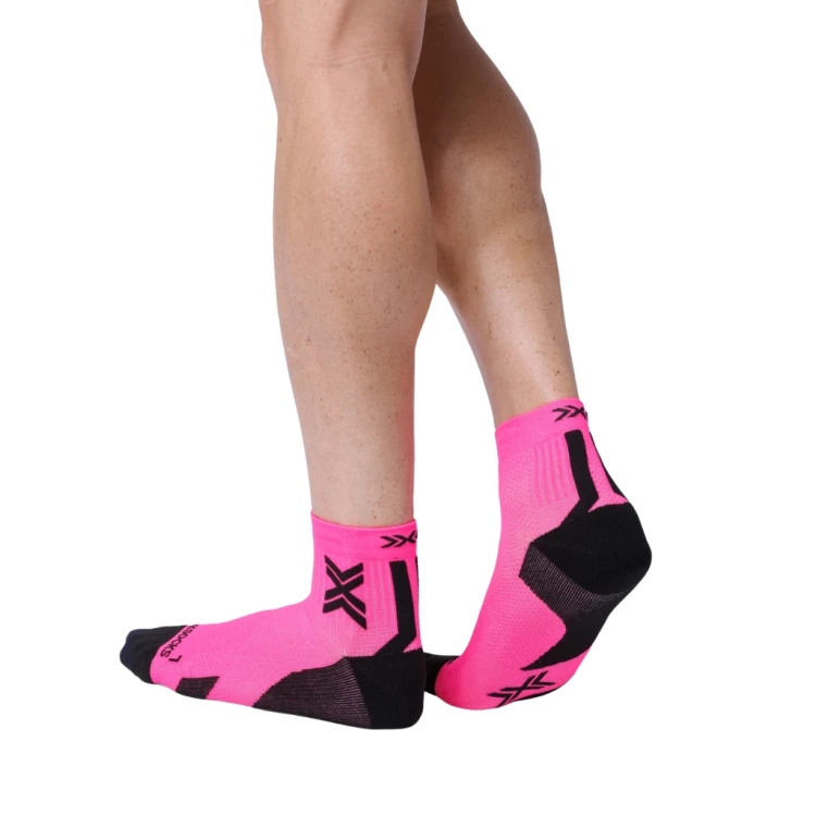 Skarpety X-Socks Run Discover Ankle fluo pink/x black