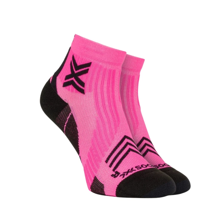 Skarpety X-Socks Run Expert Ankle fluo pink/x black