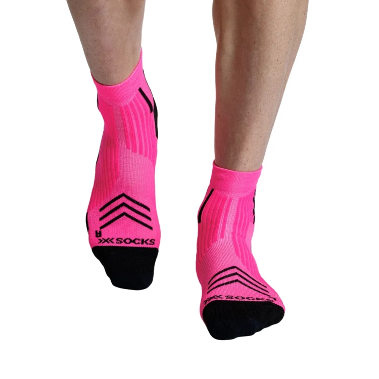 Skarpety X-Socks Run Expert Ankle fluo pink/x black